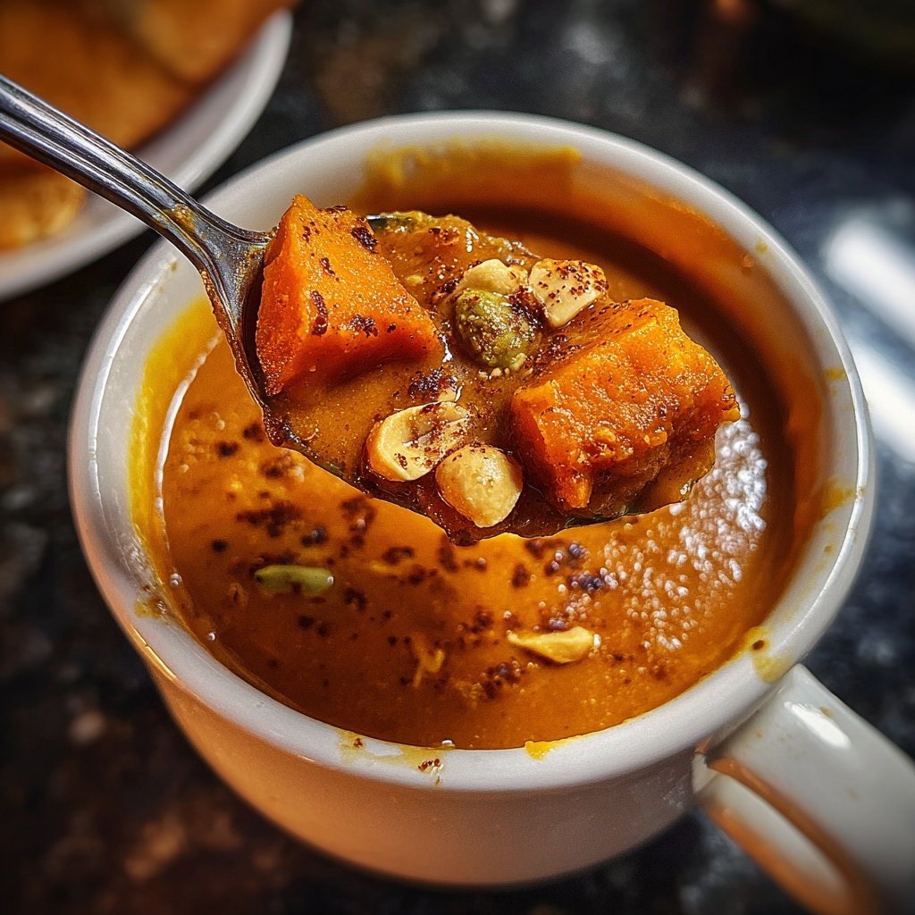 Spicy Peanut Soup Sweet Potato