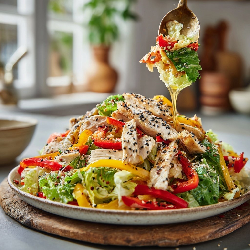 High Protein Asian Chicken Salad